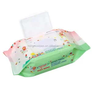 Sensitive Skin Care Organic Cotton and Natural Bamboo Material Tissue 99% Water Baby Wipes Wet Wipes