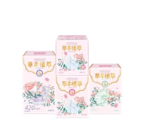 Sensitive Skin Lady Care Sanitary Pad Disposable Feminine Cotton Pad Feminine Hygiene Pad for Women Daily Use