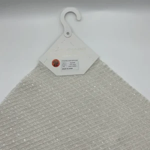 Sequin Embellished Coarse Knit Fabric Chunky Knit Sparkle Fabric for Garment Coat Sweater DIY Craft NCJH1697