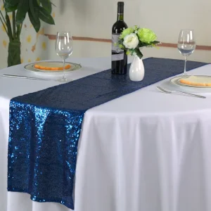 Sequin Table Runner Silver Rose Gold Blush for Party and Wedding