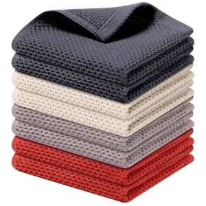 Serviette De Cuisine Toallas De Cocina Customized Colored Cotton Waffle Kitchen Towel Set for Dish Cleaning Cloths Tea Kitchen