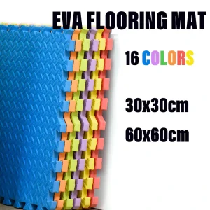 Set EVA Interlocking Foam Gym Mats for Home Workout Garage Fitness Play Arts Protective Flooring Tiles Puzzle Taekwondo Karate