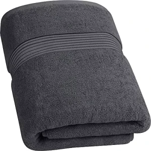 Set of 4 Large Adult Bath Towels Sports Pattern Cotton Bath Sheets Woven and Compressed for Home Use