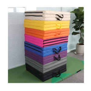 Shandong Exercise Mat Tri fold Folding Exercise Equipment Gymnastics Fitness Gym Exercise Mat with Carry Handle
