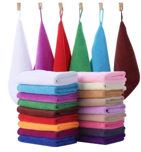 Shaohua Hanging Woven Microfiber Kitchen Towels Quick Dry Super Absorbent Non Stick Oil Resistant Reusable Dish Cloths Home