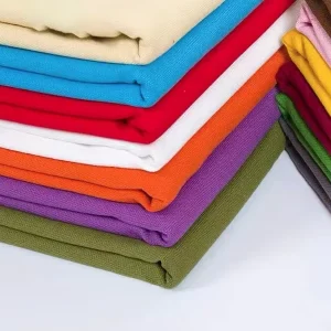 Shaoxing Textile Customize Dyed Canvas Fabric 100% Cotton Woven Fabric Breathable Durable Clothing Solid Color Cotton Fabric
