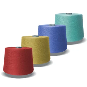 Shaoxing Textile’s 100% Combed Dyed Light Color Cotton Yarn Recycled Core Spun Eco Friendly 21s OE Knitting Weaving Hand