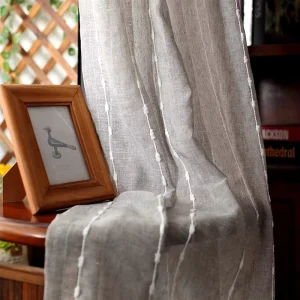 Sheer Curtains Floral Polyester Sheer Curtain Fabric with Tracks for Living Room Hotel Window Curtains and Sheers Linen Look