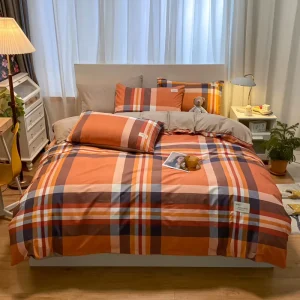 Sheet Pillowcase Cover Satin Bedding Sheets Queen Size Floral Duvet Cover Set