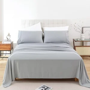 Sheets Set Soft Microfiber Hotel Bed Sheets King Size Extra Deep Pocket Luxury Breathable Bedding Sheet Pillowcase Sets 4 Pcs