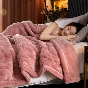 Sherpa Blanket Mink Blanket Raschel Blanket Home Solid Color