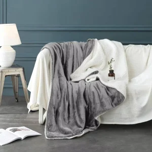 Sherpa Blankets Fluffy Solid Blanket for Couch Thick Cozy Warm Blankets High Quality Skin Friendly Comforter Blanket