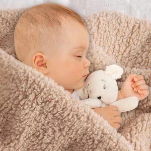 Sherpa Fleece Baby Blanket Plush Swaddle Receiving Blankets Super Soft Warm for Infant Toddler Crib Stroller