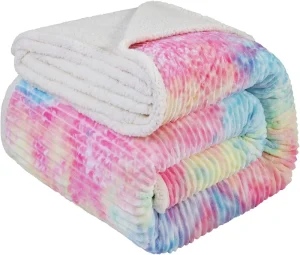 Sherpa Fleece Bed Blanket Queen Size Super Soft Warm Cozy Fluffy Couch Throw Velvet Double Reversible Luxurious Blankets