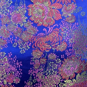 Shiny Brocade Fabric Metallic Jacquard Fabric for Garments and Home Decoration