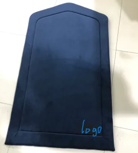 Shiny Velvet Embroidery Foam Muslim Prayer Mat for Ramadan Gifts