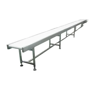 Shock Absorbing Belt Line Fragile Goods Conveyor For Glass Ceramic Products