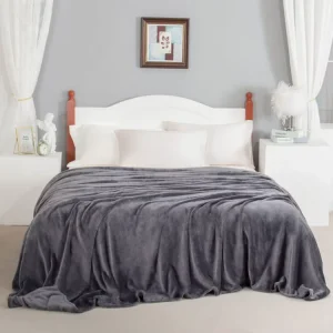 Short Plush Coral Fleece Flannel Super Soft Glow in the Dark Blanket