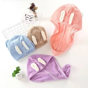 Shower Wrap Bathing Hair Turban Towel Fashion Cute Children Hotel Wet Drying Microfibre Hair Towel Wrap