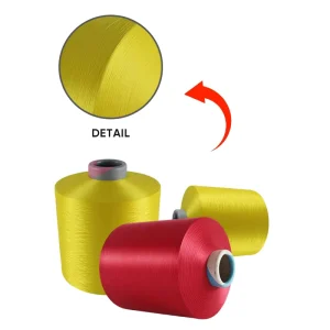 Shuyuan Customized Dope Dyed Polyester Yarn DTY 100D 144F SD SIM HIM Semi Dull Color Yarn