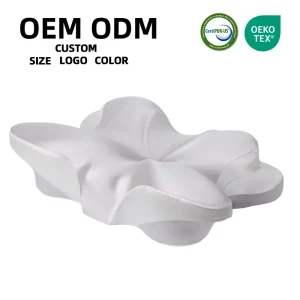 Side Sleeper Pillow Soft Ergonomic Cervical Neck Pillow for Neck Pain Relief Ice Silk Zipperless Pillowcase Eco Friendly