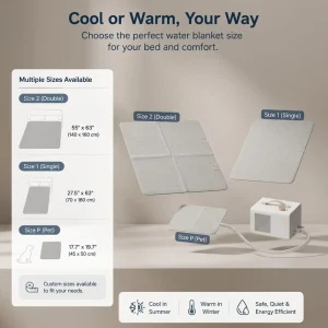 Silent Waterproof Electric Mattress Heating Cooling Pad Dual Zone App Remote Control Bed Warmer for Home Outdoor