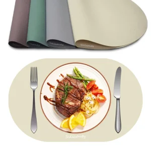 Silicone Placemat for Adults and Kids Waterproof Food-Grade Custom Silicone Mats