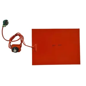 Silicone Rubber Heating Pad 20W 12V Silicone Heater Mat Rubber Heating Blanket for Oil Pan Engine Block Fluid Reservoir