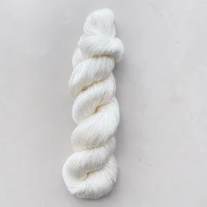 Silk 8 Natural White 400mtrs 100g Fingering Weight US 1-3 Undyed Yarn for Handdye Handknitting Yarn