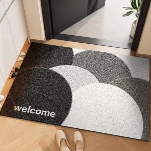 Silk Loop Entry Door Mat Simple Home Doorstep Anti-slip and Stain-resistant Foot Mat Outdoor Carpet