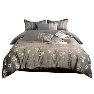 Silk Smooth Bare Sleeping Bedding Cover Sheet Set Luxury Bedding Set