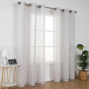 Silver Mesh EMF Shielding Curtains High Transparency Anti Radiation Window Screen for Home