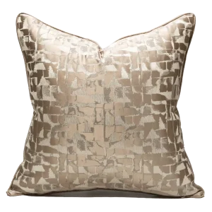 Simple Pillow Hotel Model Room Sofa Bedroom Cushion Modern Luxury Grid Blended Pillowcase Home Decor