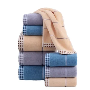 Simple Solid Color Bath Towels Minimalist Style Cotton Travel Hotel Towel Set for Camping Gym Luxury Spa Bath Sheets