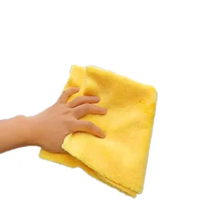 Simple Solid Color Square 400gsm Breathable Eco Friendly Microfiber Towel for Kitchen
