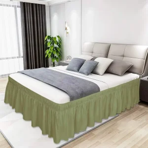 Simple and Durable Polyester Bed Skirt Multiple Colors for Family Warmth 6 Piece Set for Bedroom Woven Technics