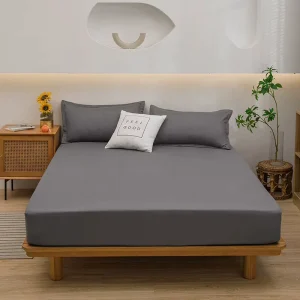 Single Bed Coverlet & Double Bed Cover Non Slip Protective Dust Cover with Fixed Bed Hat Making Fitted Flat Sheets