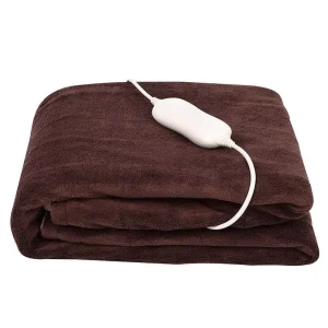 Single Control Electric Blanket Nature Flannel Sherpa Fast Heating Quilted Throw Heated