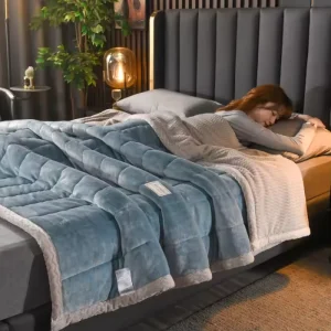 Single Cover Polyester Bed Blanket Skin Friendly Warm for Autumn Winter Multicolor Bedroom Bedding Factory Direct