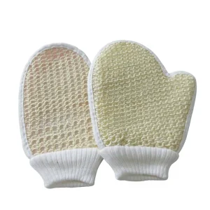 Sisal Bath Glove for Shower Body Deep Cleaning Bath Glove for Women and Men Bathing Cleaning Tool for Spa Massage Body Scrubs