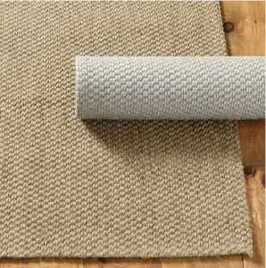 Sisal Carpet Washable Natural Waterproof Sisal Seagrass Jute Carpet and Rugs Natural Latex Backing for Living Room Rugs Wall