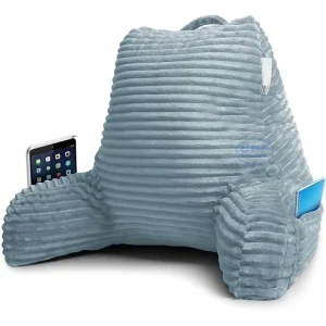 Sitting in Bed Velvet Back Pillow Bed Sitting up Reading Pillows