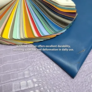 Skin Friendly Anti Scratch Wear Resistant PVC PU Faux Cloth Matched for Car Interior Sofa Bag Shoe Decorative Sheet Leather
