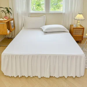 Skin Friendly Brushed Bed Skirt Fitted Sheet