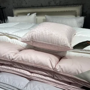 Skin Friendly Easy Clean Premium 100% Cotton Cover White Goose Down Pillow Ergonomic Neck Support Pillow for Hotel Home