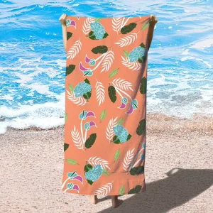 Skin Friendly Super Absorbent Luxury Oversized Printed Bath Towel Extra Large Light Foldable Portable Seaside Beach Blanket