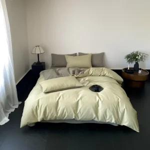 Skin Thick Warm Bed Set Anti Pilling for Humid Cold Winter 50S 100% Pure Cotton Brushed Customized Bedding Set