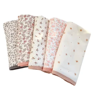 Skin-friendly Comfortable Printed Custom Blanket Super Soft Breathable Wrap Swaddle Blanket for Infant