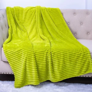 Skin friendly Warm Winter Electric Blanket Overheat Protection Detachable Design Constant Temperature Striped Flannel Mechanical