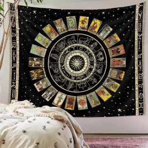 Skull Cartoon Tapestry the Kissing Lovers Custom Made Tapestry Black Tarot Human Skeleton Tapestry for Room